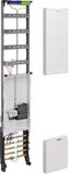 HAGER Complete paneel, universeel, ZH53W9SN, 1350mm, 1 rij, 1 veld, VT-4rh met meterstopcontact