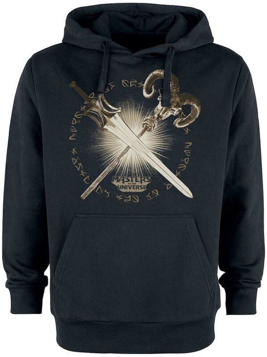 Masters Of The Universe Heren Trui met capuchon - Schwert von Grayskull vs The Havoc Stab - Zwart - XXL