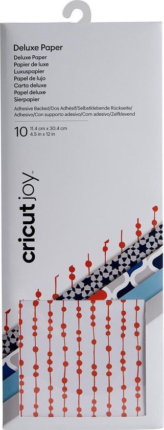 Cricut Joy Adhesive Backed Deluxe Paper - Moroccan - 10 Sheets