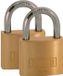 Kasp K12040D2 Hangslot 40 mm Goud-geel Messing Sleutelslot
