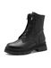 Tamaris Dames Lace Boot Flat 1-25253-45 Enkellaarzen voor dames, Zwart leder, 38 EU
