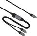 Allteq USB C naar USB C Y kabel - 1.5 meter - Zwart