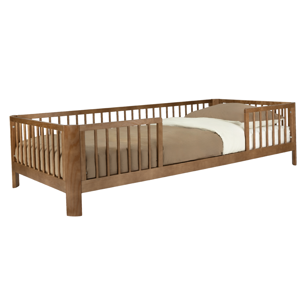 Novi at Home Kinderbed Novi Charlotte V2 90x200 Walnut ( Ronde Hoek )