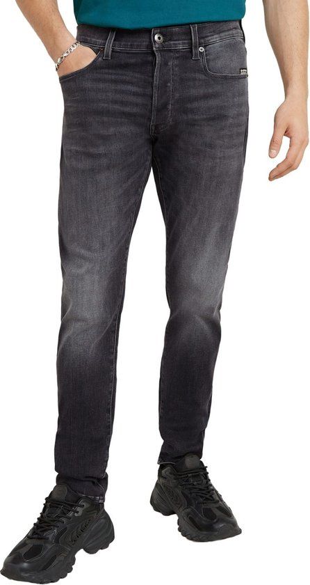 G-Star RAW 3301 Slim Fit Jeans - Faded Black Magnet - Men's W32/L36