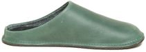 Gottstein Leather Loafer Unisex Forest Green Wool Slippers Size 36
