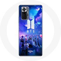 Maniacase Etui voor Xiaomi Redmi Note 10 Pro Bangtan Sonyeondan BTS Fanart Logo