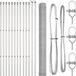 vidaXL Hexagonal Mesh Fence with Ground Mount 25 x 1.5 m Silver