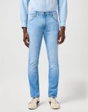 Wrangler Larston Heren Slim-fit Jeans Slate Shade Blauw W33 x L32