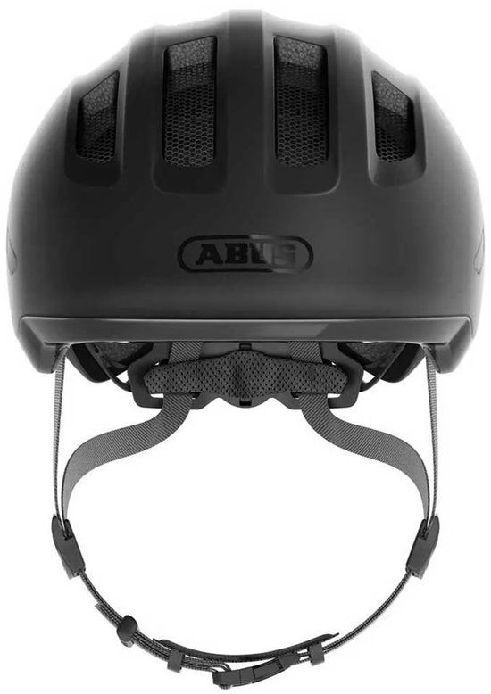 Abus Kinderhelm Smiley 3.0 ACE LED - fietshelm met licht - zwart - maat S