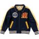 Mitchell & Ness Jas we are authentic Blauw Katoen