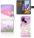 B2Ctelecom Samsung Galaxy A21s Telefoonhoesje met Pasjes Bird Flying