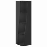 vidaXL Hoekkast - 27,5x27x102cm - Bewerkt - hout - Zwart
