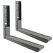 SPARES2GO Uitschuifbare wandmontagebeugels voor scherpe magnetron (grijs/zilver)
