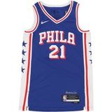 Maillot NBA Icon 23 Dri-fit Swingman N° 21 Joel Embiid Phi76e Rush Blue Débardeur de basketball pour homme
