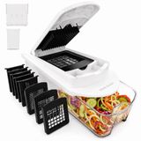 Vivid Green Groentesnijder Multifunctioneel - Mandoline - 15-delig - IJswit