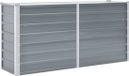 vidaXL - Jardinière - surélevée - 160x40x77 cm - acier galvanisé - gris
