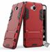 htdmobiles Beschermhoes voor Huawei Y5 en Y6 (2017), van gehard glas, rood