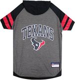 Huisdieren Pets First Houston Texans Hoodie T-Shirt, Medium, Black