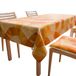 PETTI Artigiani Italiani - Tafelkleed, tafelkleed, tafelkleed voor de keuken van katoen, design Lidia, oranje, 12 plaatsen (140 x 240 cm), 100% Made in Italy