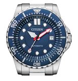 Citizen NJ0121-89L Automatisch Herenhorloge – Blauw – RVS – 100m