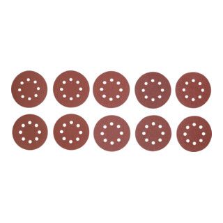 BGS Schuurbladen Set - Ø 125 mm - K40-180 - 25-delig