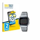 BROTECT - Screenprotector voor Casio iconic ABL-100WE-1A - Folie Beschermfolie transparant 2 Stuks