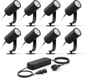 Philips Hue Lily Basisset van 8 Tuinspots (Antraciet)