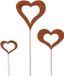 OEM Bol.com 1. Set van 3 decoratieve tuin hartvormige sculpturen met roesteffect - Tuin1or in de Tuin