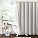 Lush Decor Boerderij Geweven Sheer met Peva Voering 2 Stuk Douchegordijn Set, 72" x 72", Grijs