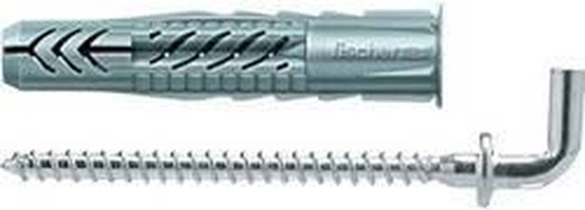 Fischer UX 6 x 35 WH - universele pluggen met haakhaken voor het bevestigen van foto's, handdoekhouders in beton, metselwerk, gipsplaat enz. - 25 stuks - art.nr. 94408