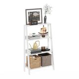 Furinno Ladder Boekenkast Display Plank, 4-laags Wit