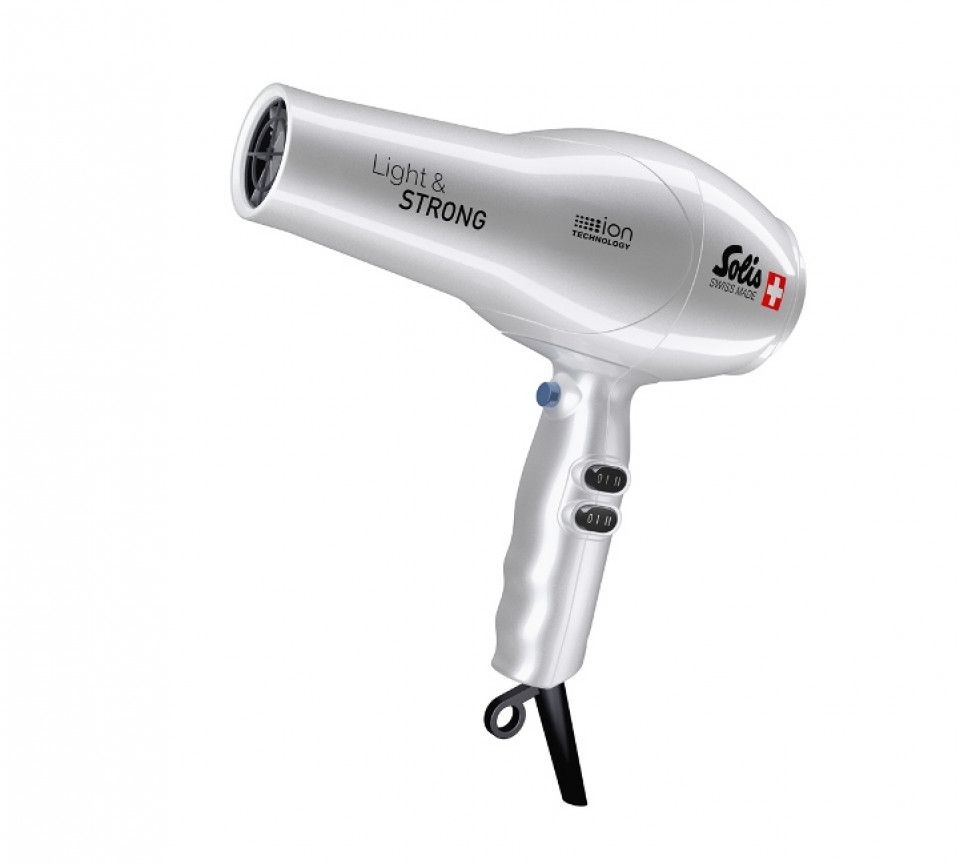 Solis Light & Strong 1800W Hair Dryer - Silver