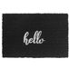 Merkloos Relaxdays Deurmat kokos - hello - 60 x 40 cm - antislip