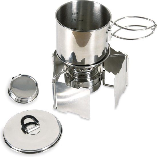 Tatonka Alcohol Burner Set - Spiritus Kooktoestel - Zilver