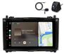 Mercedes-Benz Autoradio met camera en microfoon, geschikt voor A/B-klasse/Vito W169 W639 W245, met Carplay, Android Auto, GPS-navigatie, Wi-Fi, DAB+, stuurwielbediening (SWC), RDS, DSP, USB, Bluetooth, 2+64GB opslag
