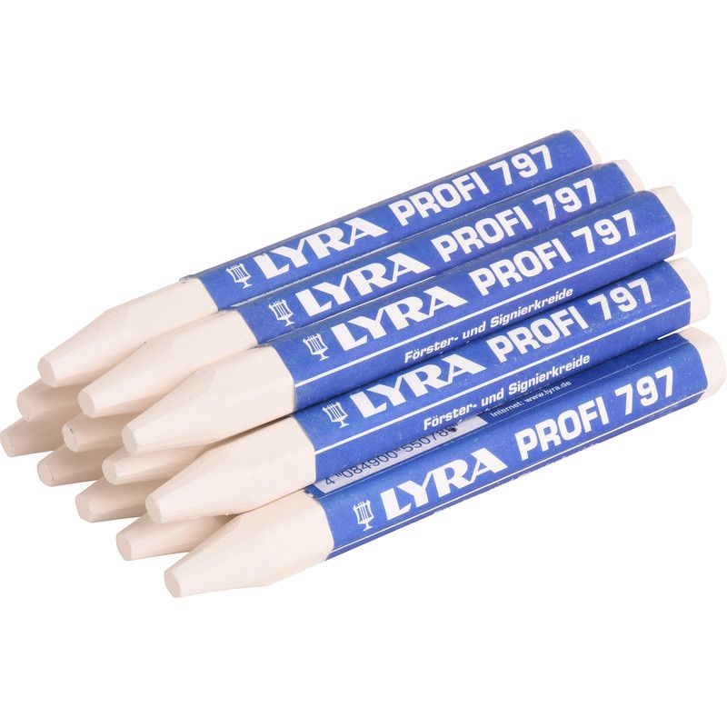 Thomson vetkrijt zeskant Wit 12 Stuks