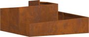 vidaXL Plantenbak Roestkleurig Staal 100 x 100 x 50 cm