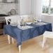 Bonamaison Tafelkleed, Anti-Mold, Sneldrogend, Waterdicht, 100% Polyester Tafellaken, Blauw, 140 x 160 Cm