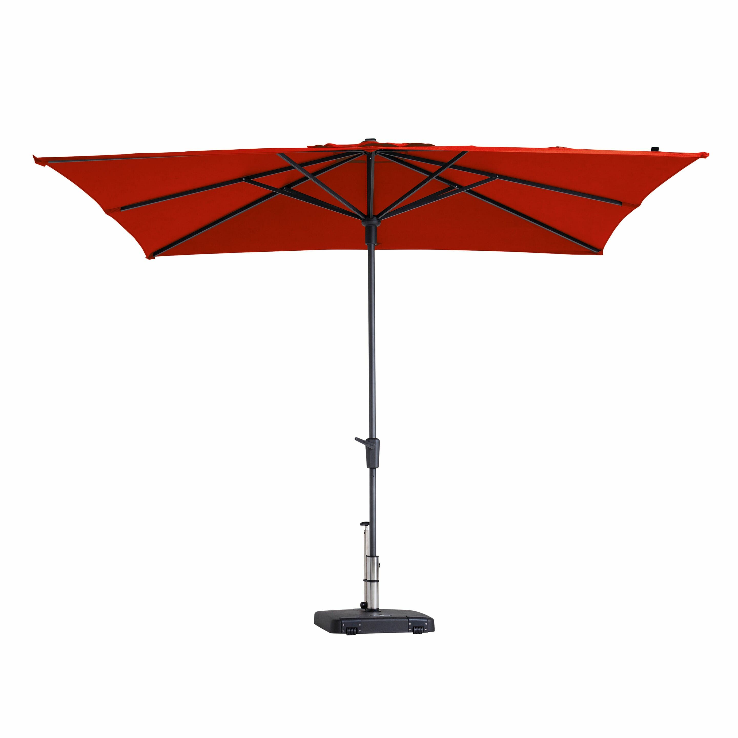 Madison Syros Square Parasol - Red - 280x280cm