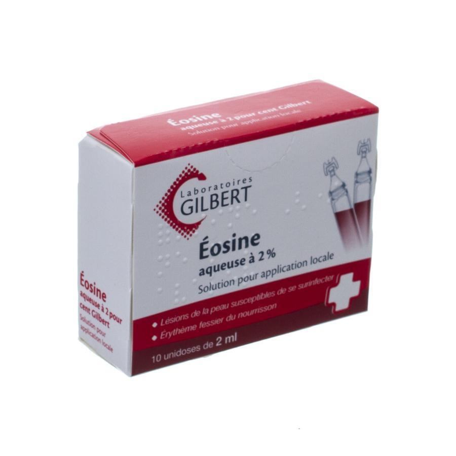 Gilbert Eosine 2 waterige oplossing Flapullen 10 x 2 ml