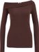 WE Fashion Dames jersey off-shoulder top
