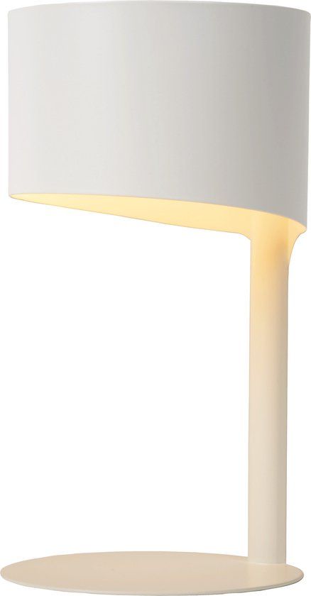 Lucide KNULLE Tafellamp - Ø 15 cm - Wit