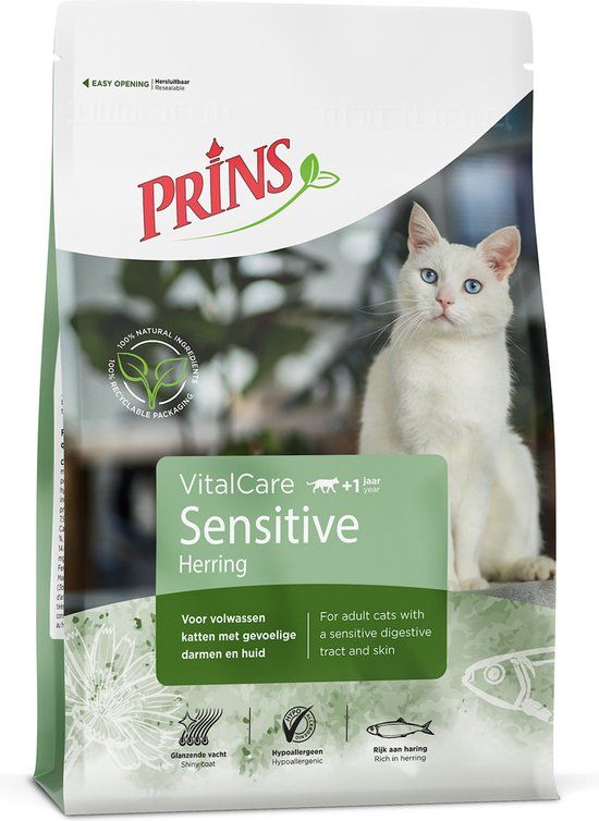 Prins VitalCare Sensitive 4kg - Kattenvoer - Gevogelte