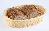 Poly Buffetmand ECONOMIC, ovaal, polypropyleen, naturel, 28,5x17xh8,5 cm, set van 2 stuks