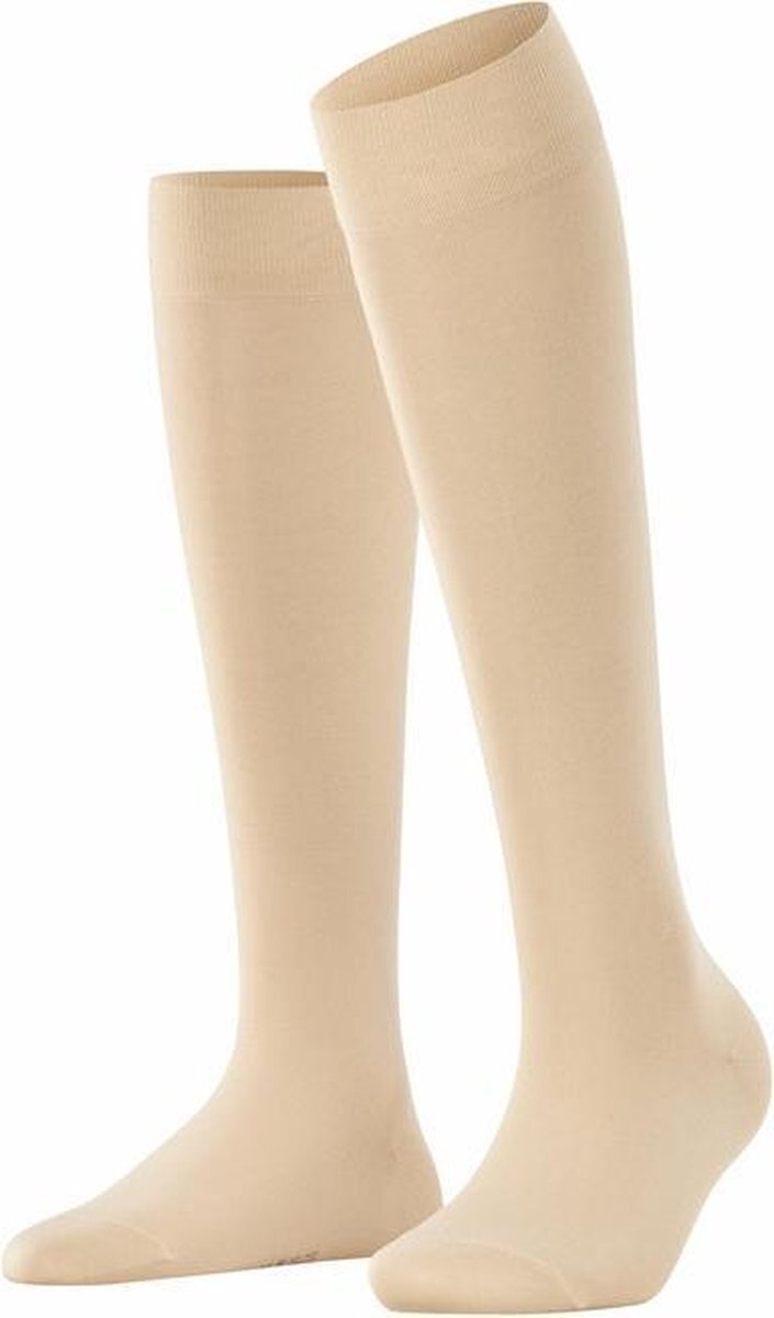 Falke CottonTouch Dames Kniekous 47632 - Beige 4019 cream Dames - 39-42