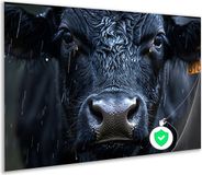 Koe Poster - Dier Posters - Regen - 90x60 cm - Modern