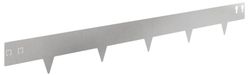 Bordure de pelouse 10 pièces 100 x 12 cm Stainless Steel Argenté