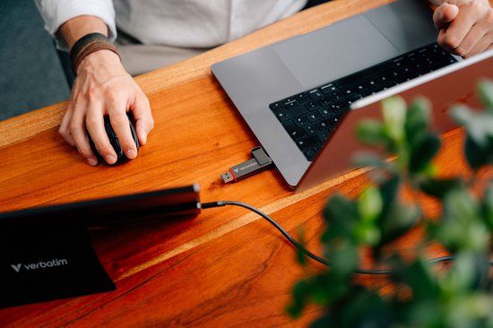 Verbatim Dual QuickStick USB flash drive 256 GB USB-A / USB-C 3.2 Gen 1 - Grijs