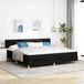 Prolenta Maison Exclusive - Boxspringbett mit Matratze Schwarz 200 x 200 cm Stoff