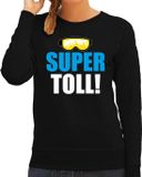Bellatio Decorations Shoppartners Bv Apres ski trui Supertoll zwart dames - Wintersport sweater - Foute apres ski outfit/ kleding/ verkleedkleding XL
